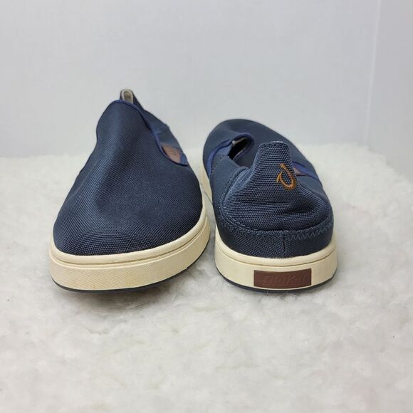 OluKai Kahu Men\'s Slip On Shoes Size 11 Blue Navy Canvas Sneaker main image 8